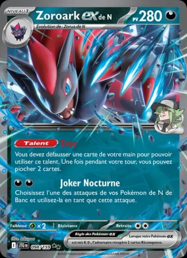 Carte Zoroark-ex de N
