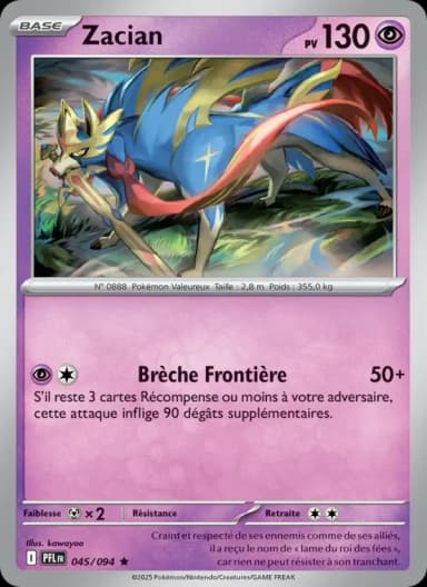 Carte Zacian
