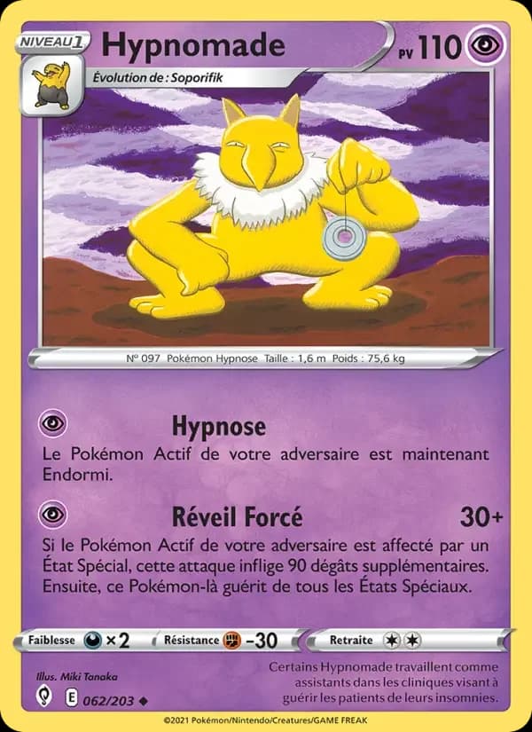 Carte Pokémon Hypnomade — Évolution Céleste