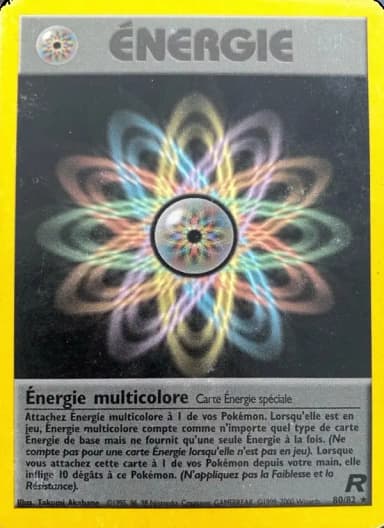 Carte Énergie multicolore