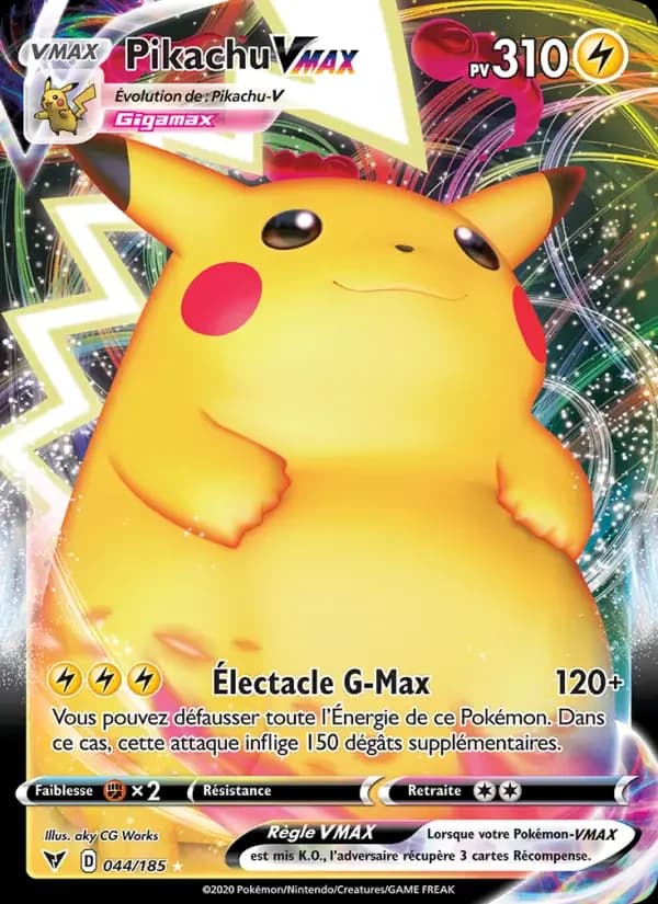 Carte Pokémon Pikachu VMAX — Voltage Éclatant