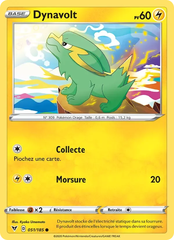 Carte Pokémon Dynavolt — Voltage Éclatant