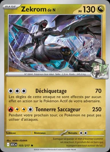 Carte Zekrom de N