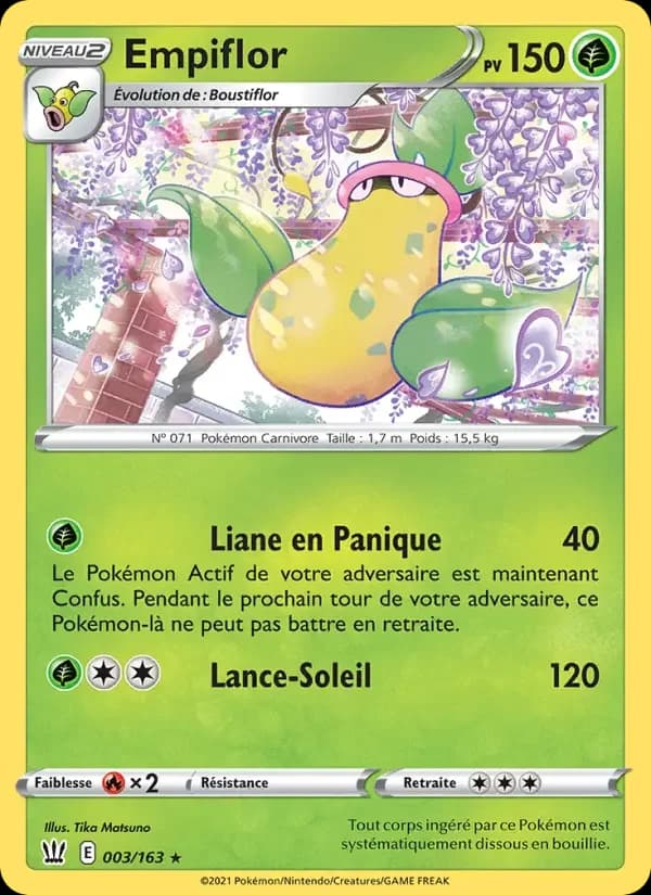 Carte Pokémon Empiflor — Styles de Combat