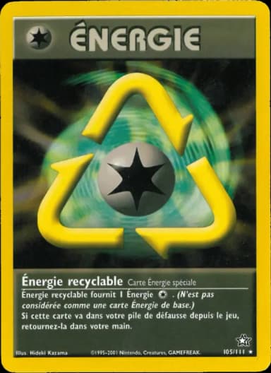 Carte Énergie recyclable