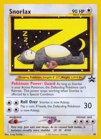 Carte Snorlax