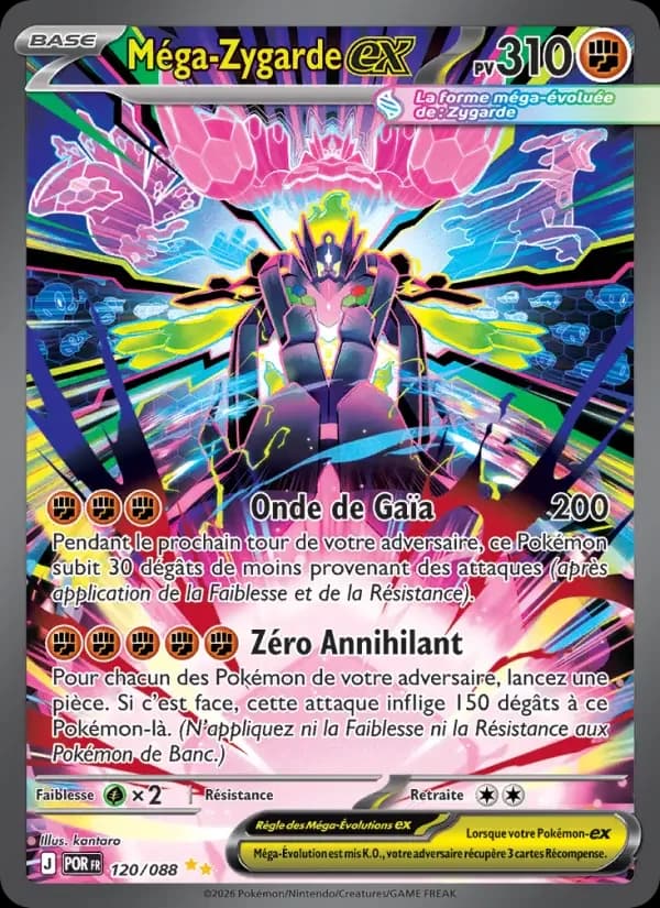 Carte Pokémon Méga-Zygarde-ex — Équilibre Parfait