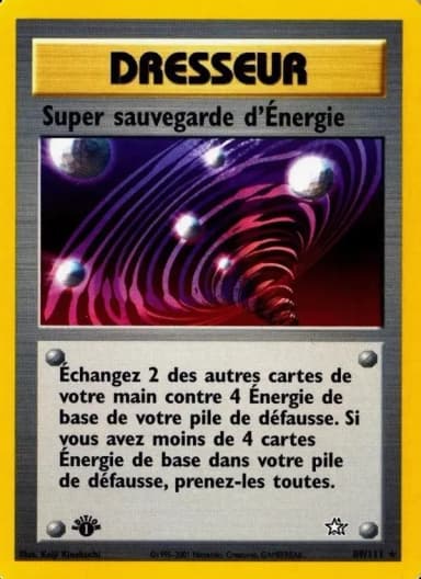 Carte Super sauvegarde d'Énergie