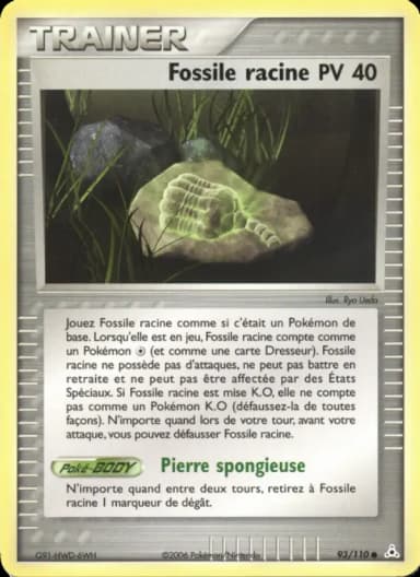 Carte Fossile racine