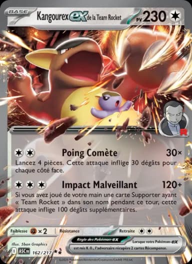 Carte Kangourex-ex de la Team Rocket
