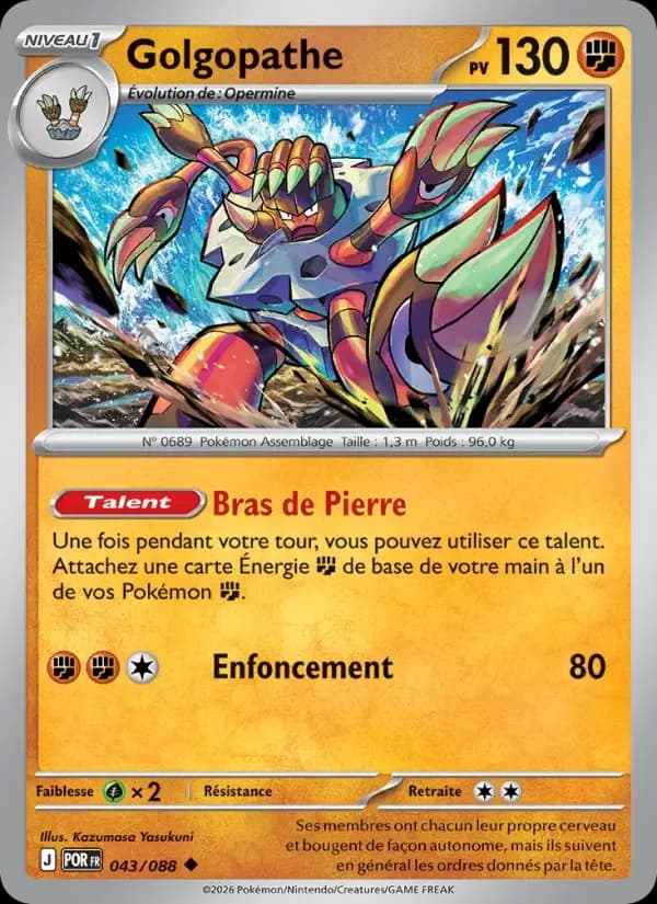 Carte Pokémon Golgopathe — Équilibre Parfait