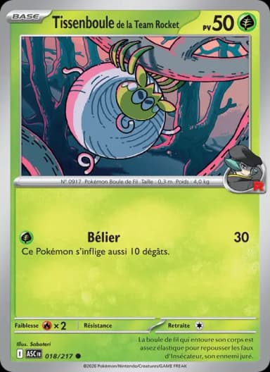 Carte Tissenboule de la Team Rocket