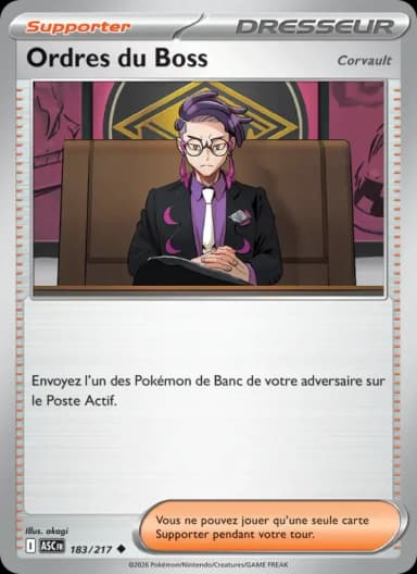 Carte Ordres du Boss