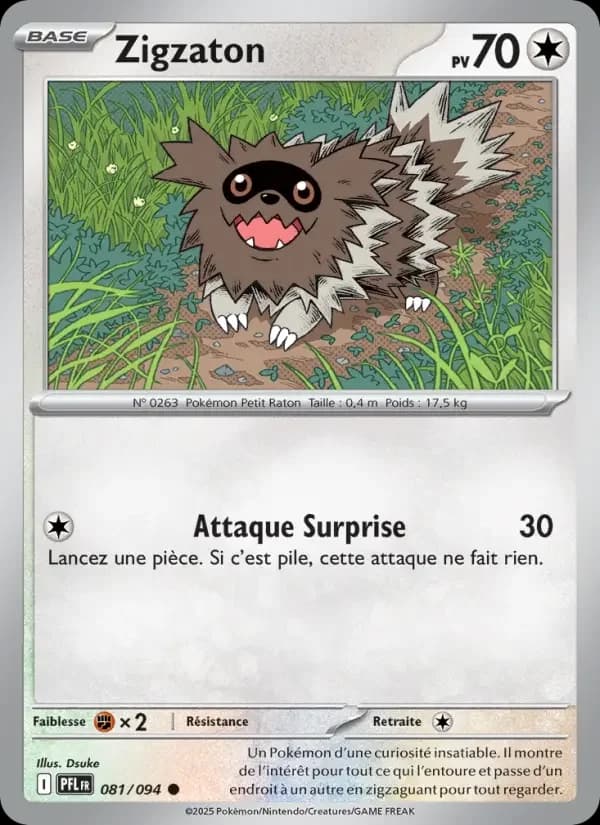 Carte Pokémon Zigzaton — Flammes Fantasmagoriques