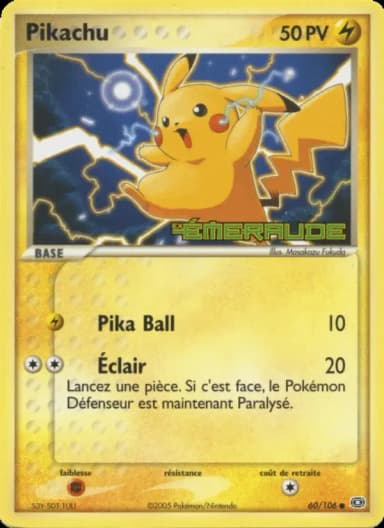 Carte Pikachu