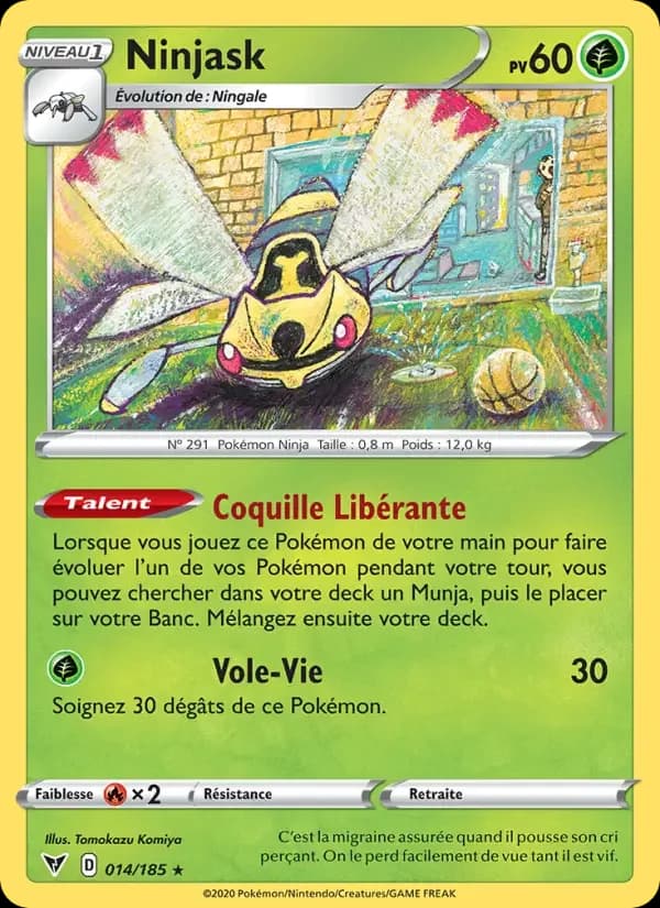 Carte Pokémon Ninjask — Voltage Éclatant