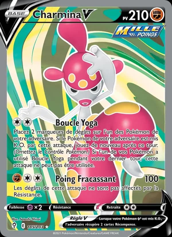 Carte Pokémon Charmina V — Évolution Céleste