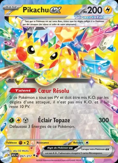 Carte Pikachu-ex
