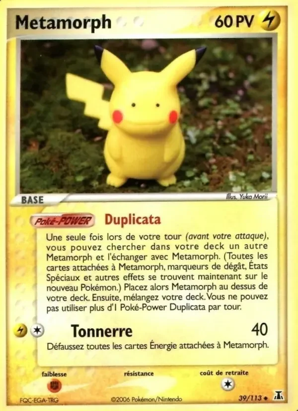 Carte Pokémon Metamorph — Espèces Delta