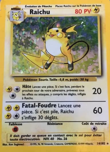 Carte Raichu