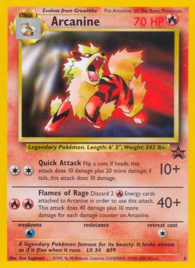 Carte Arcanine