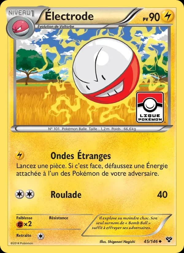 Carte Pokémon Électrode — XY