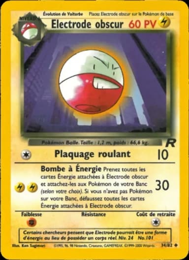 Carte Electrode obscur