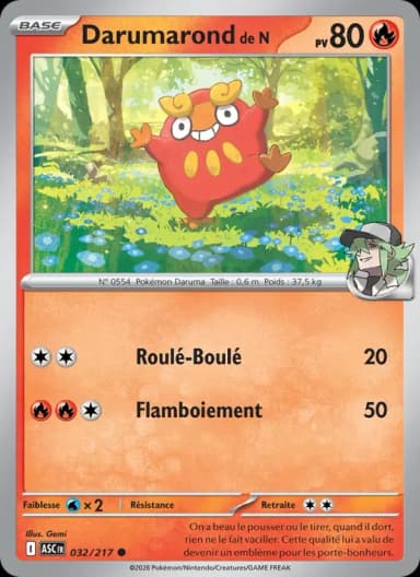 Carte Darumarond de N