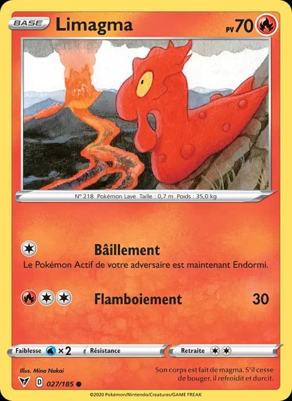 Carte Pokémon Limagma — Voltage Éclatant