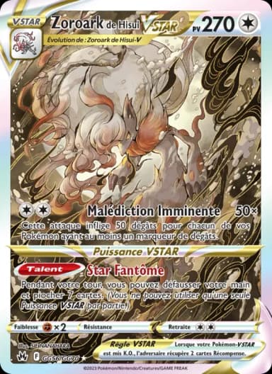 Carte Zoroark de Hisui VSTAR