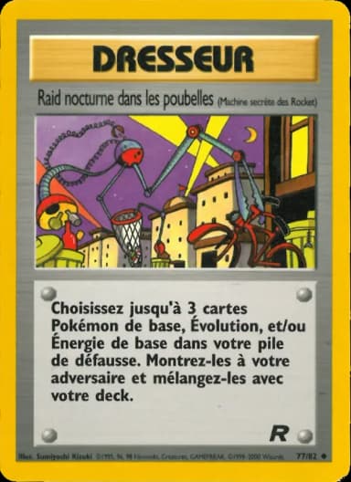 Carte Raid nocturne dans les poubelles