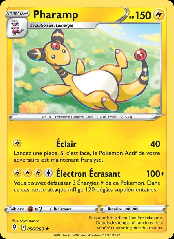 Carte Pokémon Pharamp — Évolution Céleste