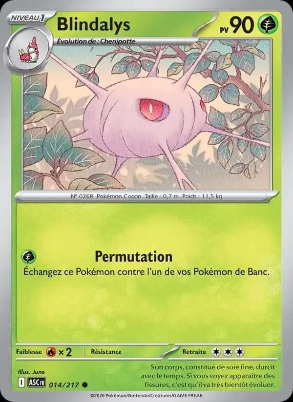 Carte Pokémon Blindalys — Héros Transcendants