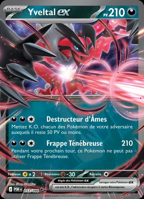 Carte Pokémon Yveltal-ex — Équilibre Parfait