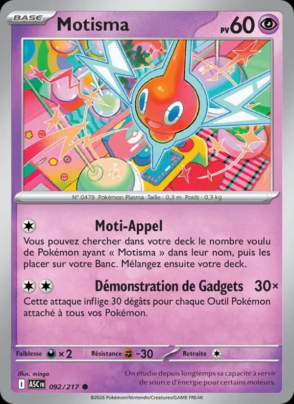 Carte Pokémon Motisma — Héros Transcendants