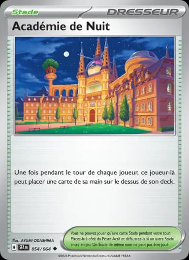 Carte Académie de Nuit
