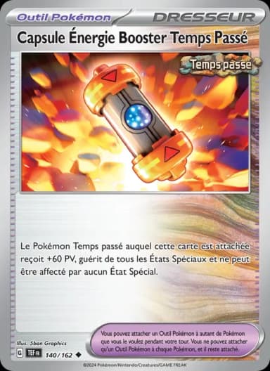 Carte Capsule Énergie Booster Temps Passé