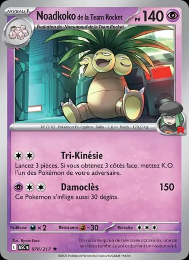 Carte Noadkoko de la Team Rocket