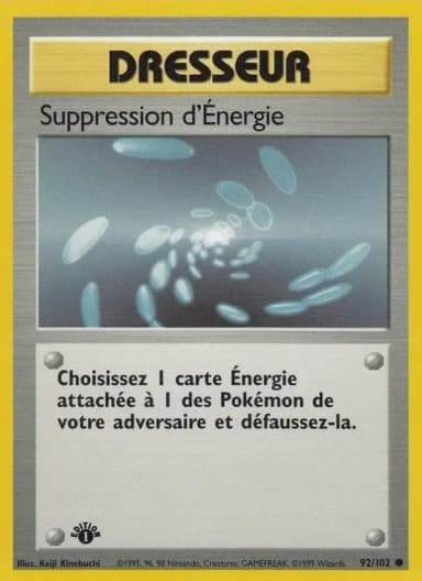 Carte Suppression d'Énergie
