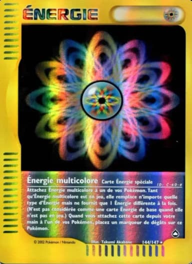 Carte Énergie multicolore