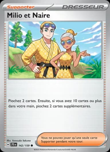 Carte Milio et Naire