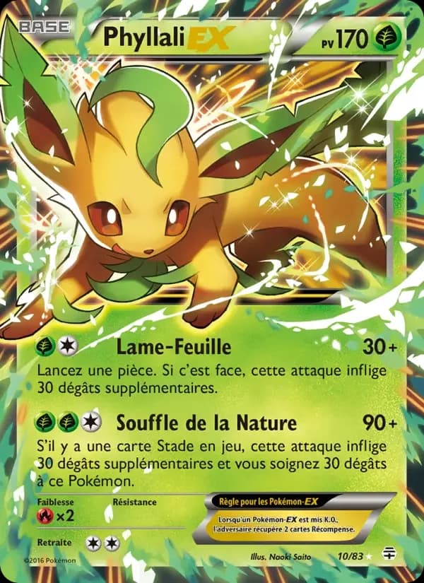 Carte Pokémon Phyllali-EX — Générations