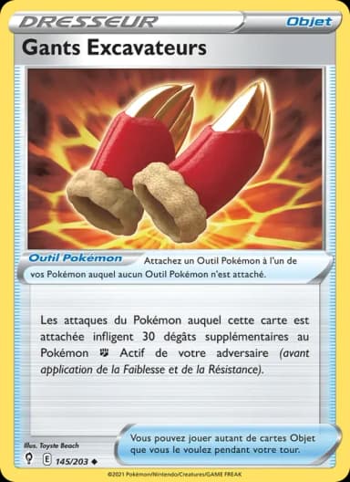 Carte Gants Excavateurs