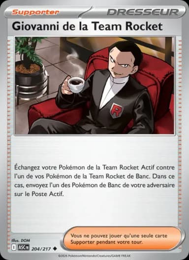 Carte Giovanni de la Team Rocket