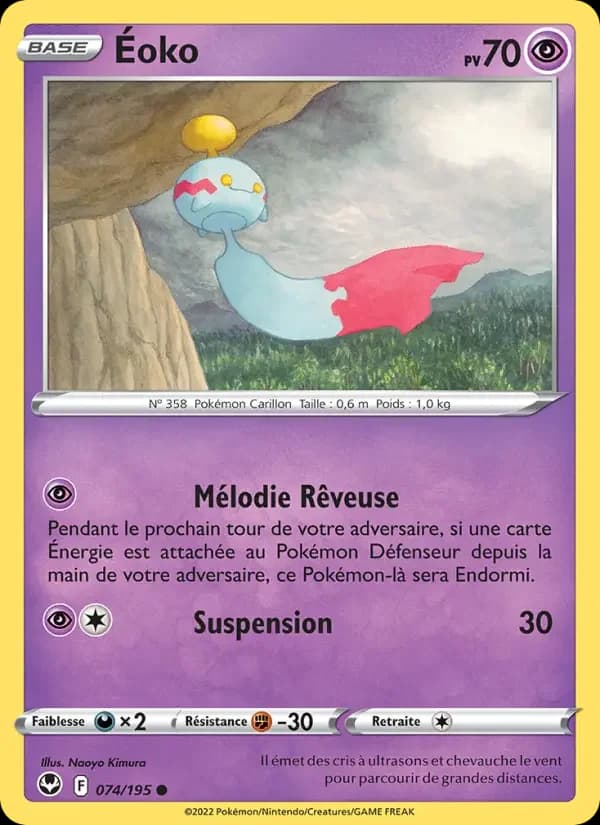Carte Pokémon Éoko — Tempête Argentée