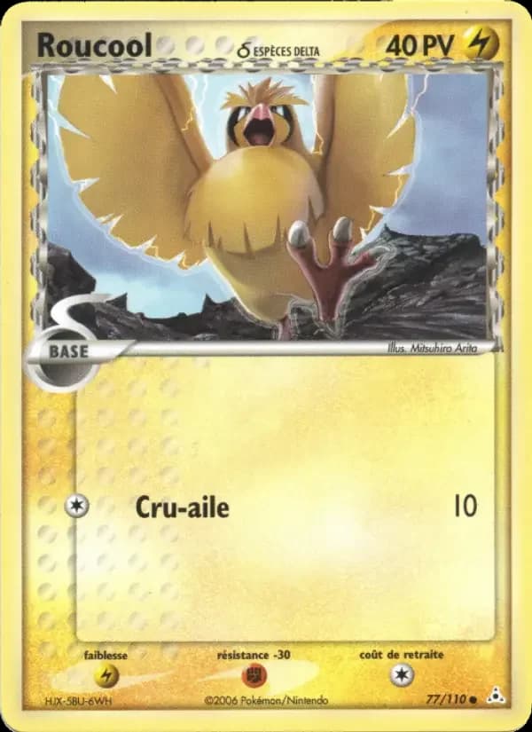 Carte Pokémon Roucool δ — Fantômes Holon