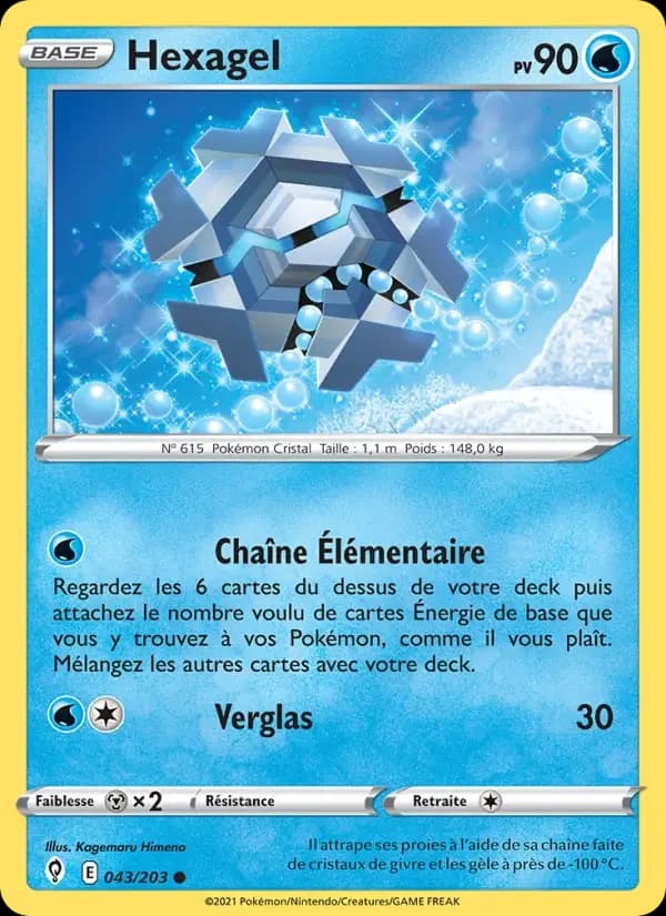 Carte Pokémon Hexagel — Évolution Céleste