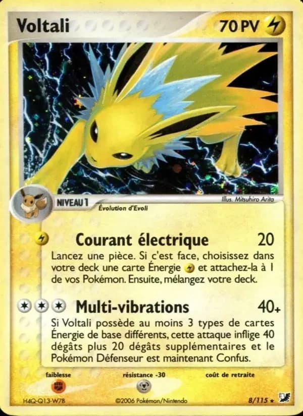 Carte Pokémon Voltali — Forces Cachées