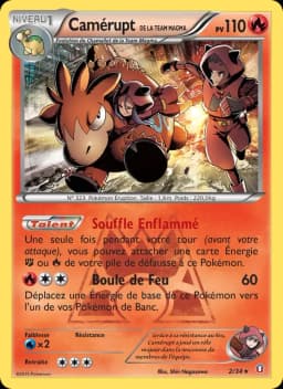 Carte Camérupt de la Team Magma