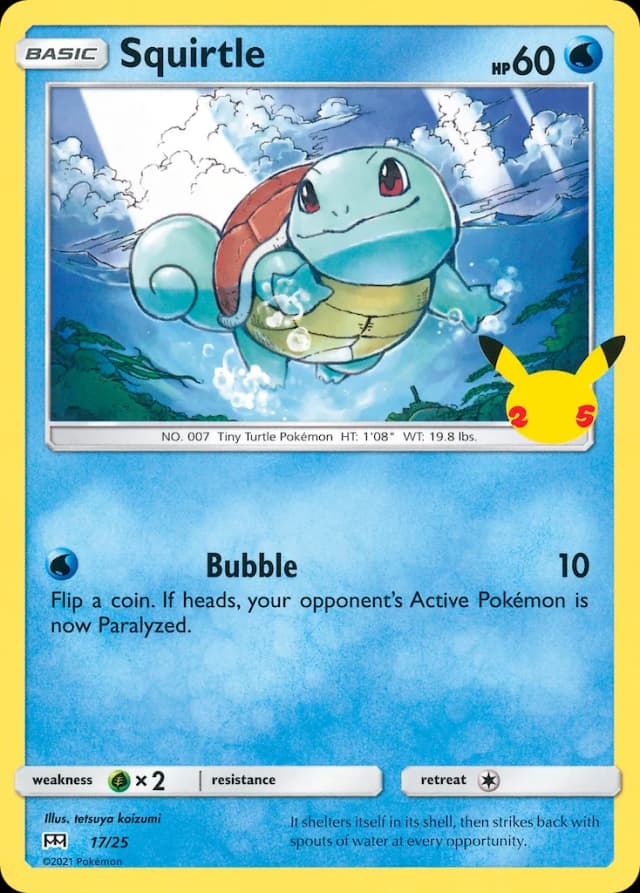 Carte Pokémon Carapuce — 2021 Promo McDonald's